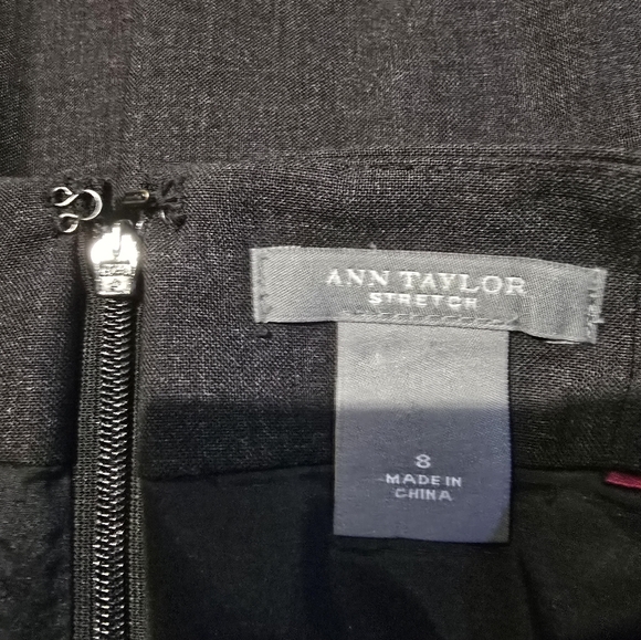 Ann Taylor Charcoal Pencil Skirt - Picture 3 of 3